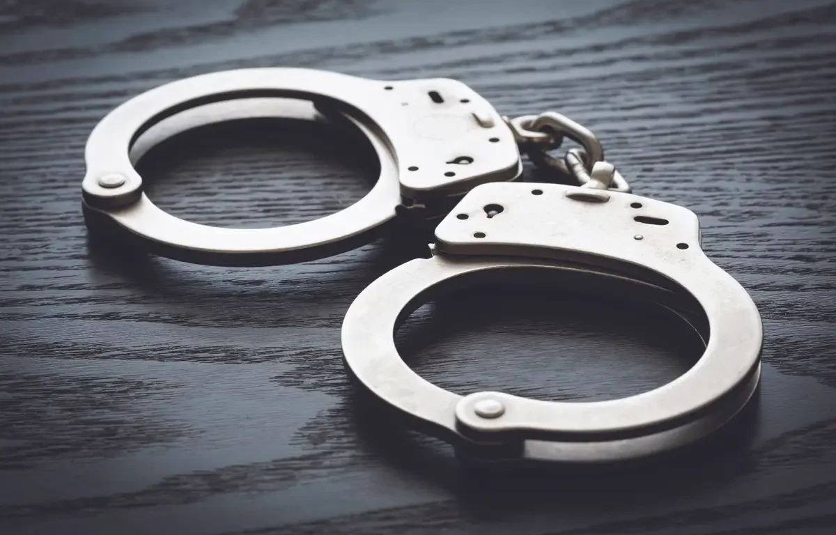 handcuffs stock image