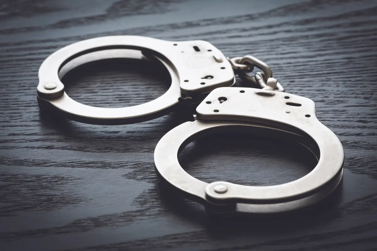 handcuffs stock image