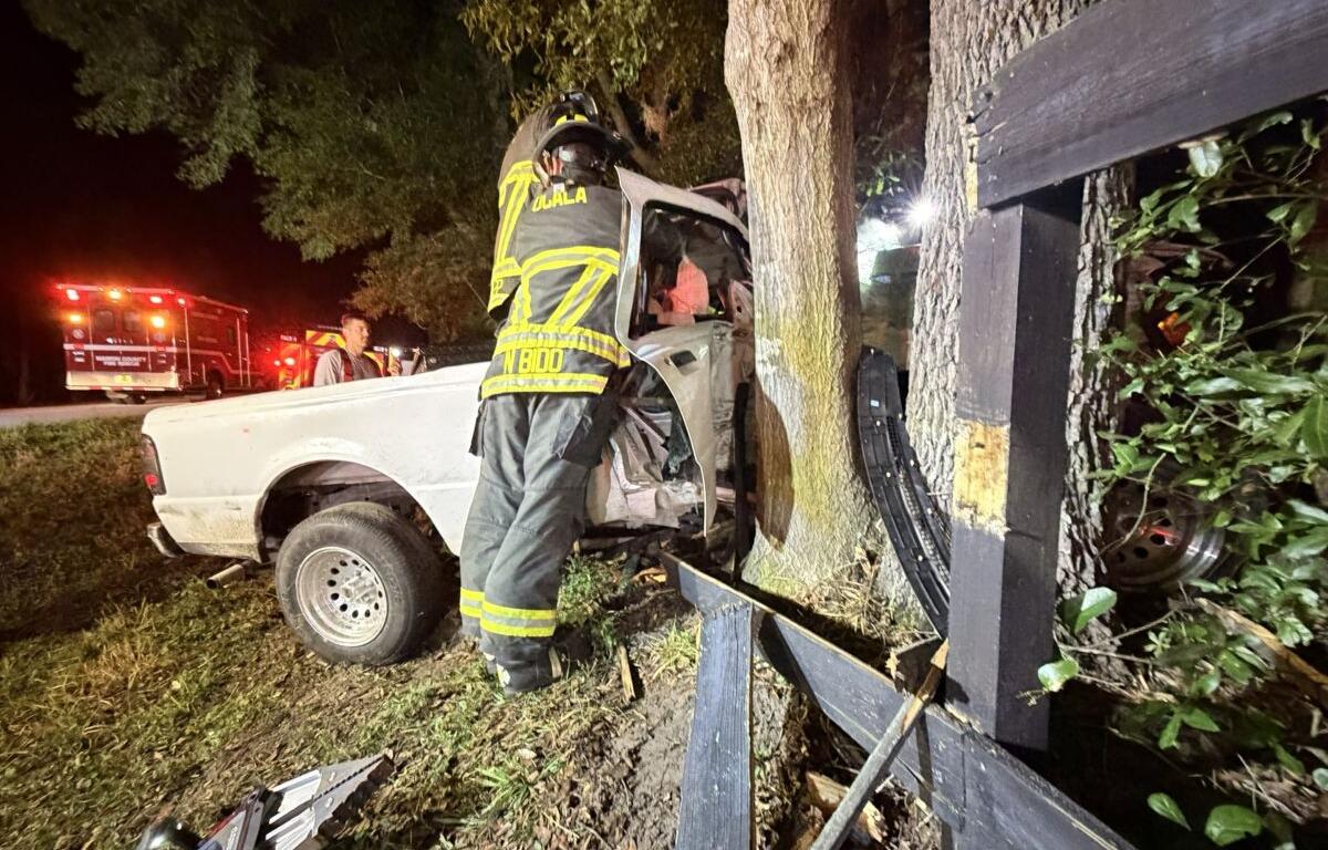 pickup truck accident extrication ocala florida