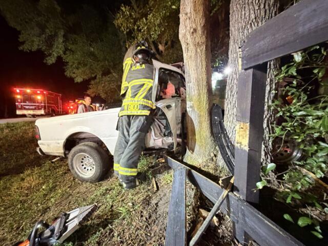 pickup truck accident extrication ocala florida