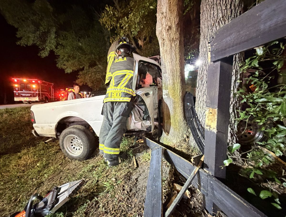 pickup truck accident extrication ocala florida