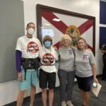 Some residents in matching “No Data Centers” shirts filled MacPherson Auditorium on Aug. 31 as organizer Brian Donnelly helped to turn a routine Planning and Zoning hearing into a coordinated show of opposition to hyperscale facilities in Ocala.