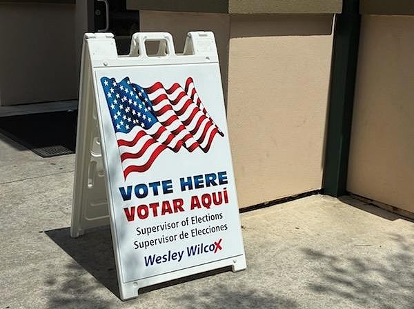 voting precinct vote here sign sumter county florida