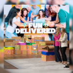 Fundelivered co-founders Rebecca Dallman and Jena Butler on the "Shark Tank" set. Their episode airs Wednesday, Sept. 30, at 9 p.m. on ABC.