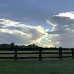 summerfield florida sunset storm clouds