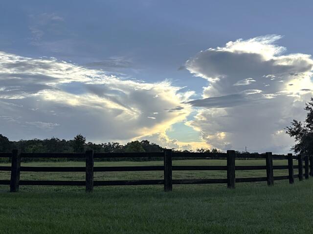 summerfield florida sunset storm clouds