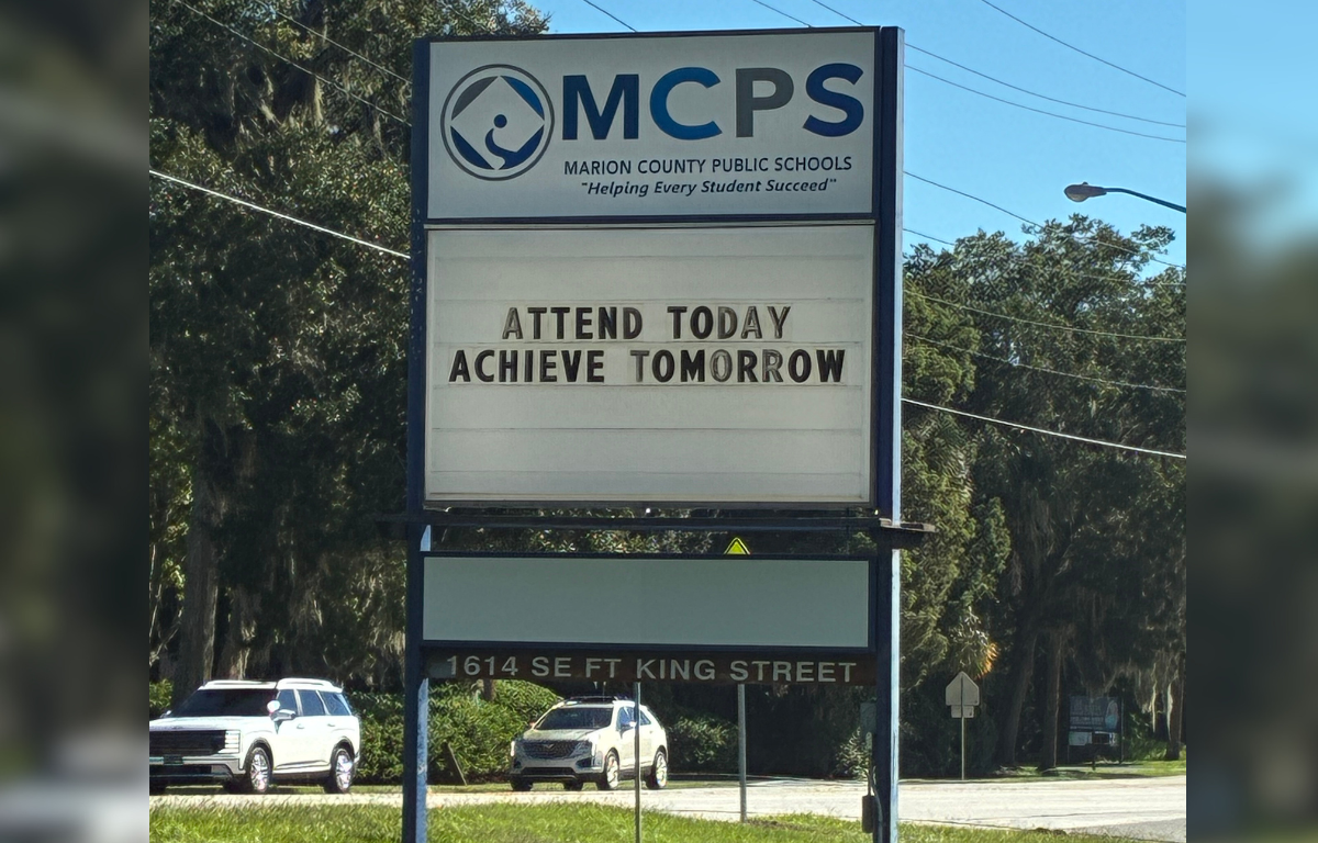 Marion County Public Schools front signage