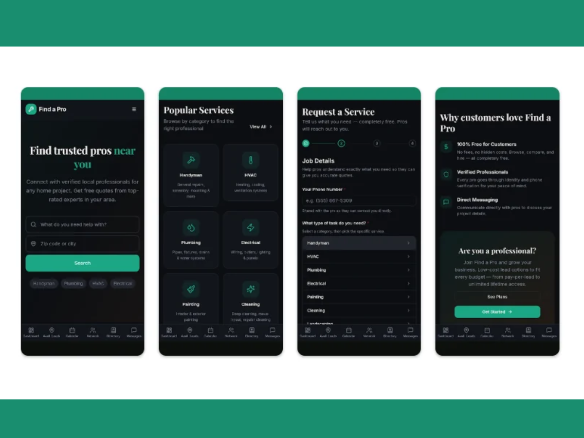 find-a-pro screenshots app crystal river florida